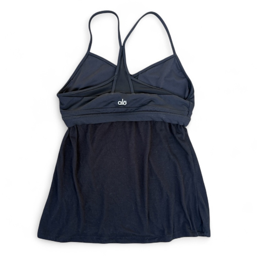 Alo Black Strappy Tank Top - Picture 2 of 4